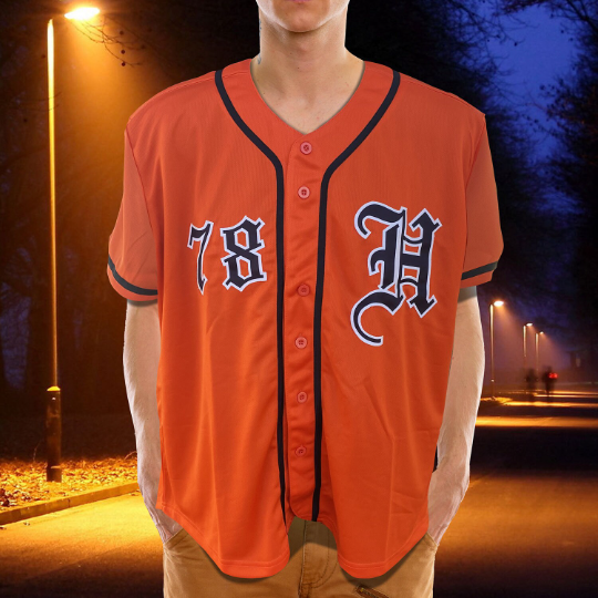 Tigers Orange Baseball Jersey