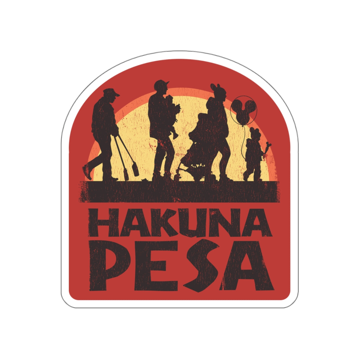 Hakuna Pesa vinyl sticker