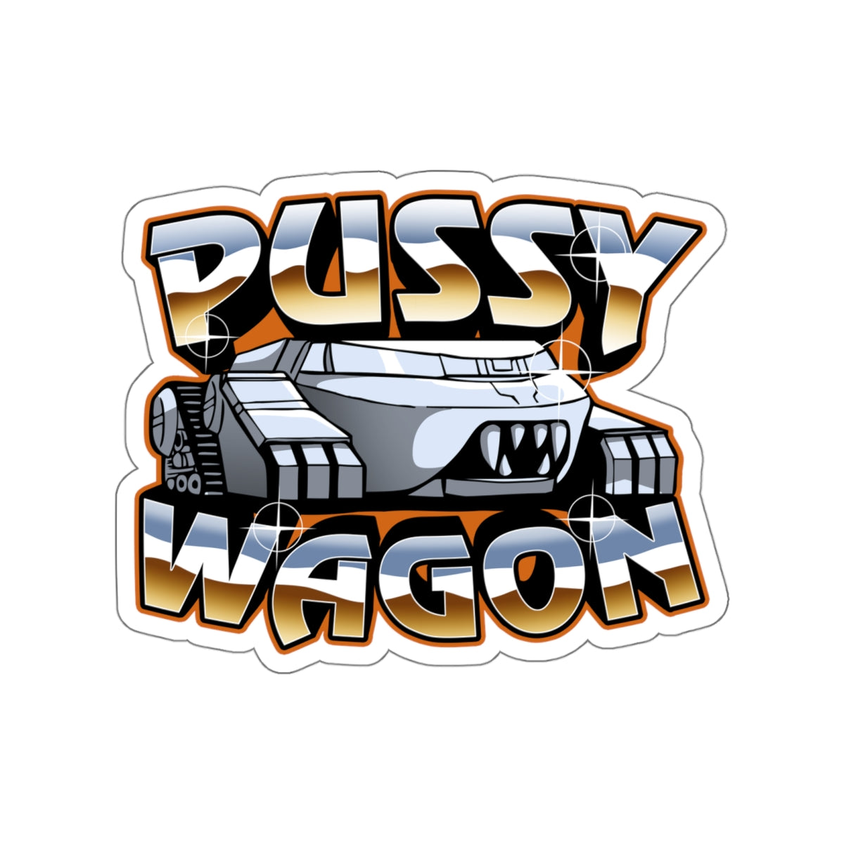 Pussy Wagon vinyl sticker