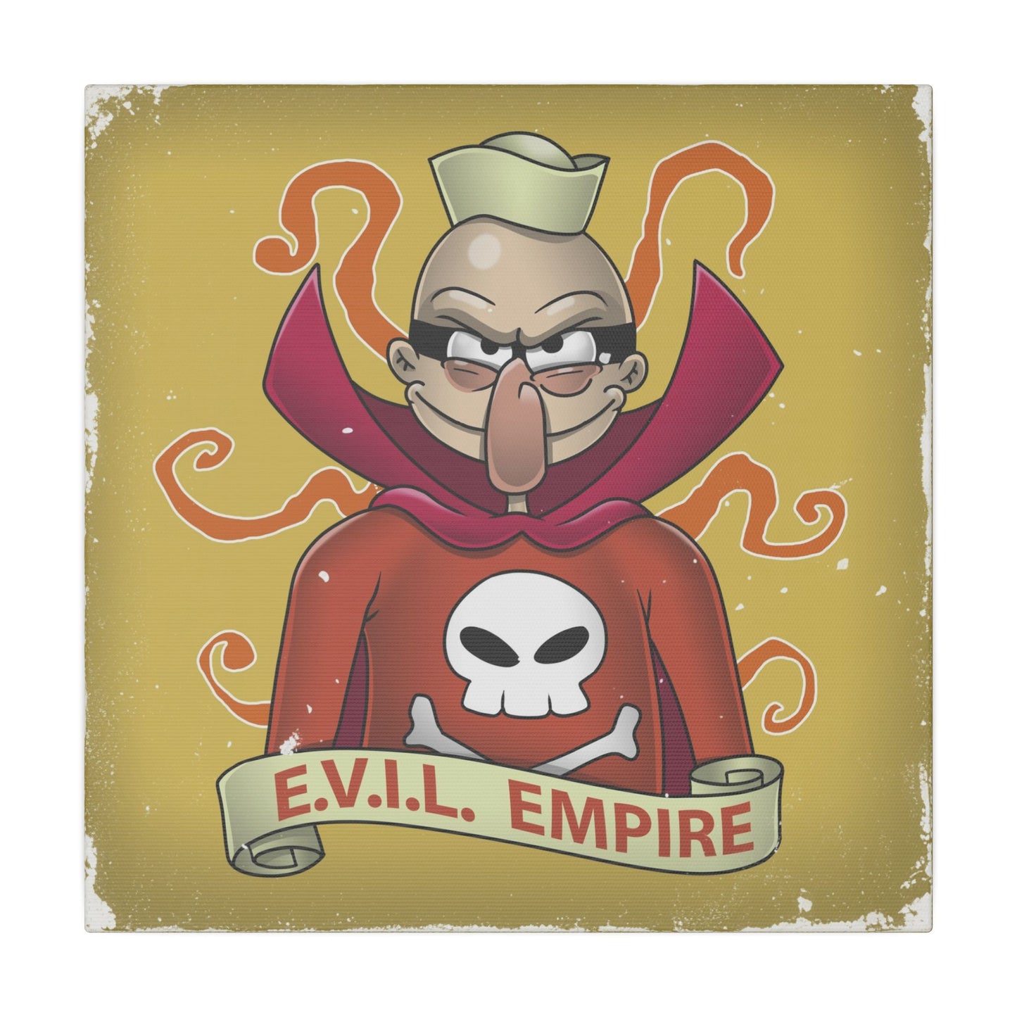 E.V.I.L. Empire 12" X 12" canvas print