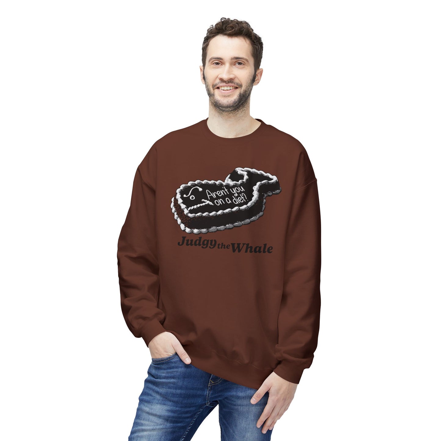 Judgy the Whale crewneck sweatshirt