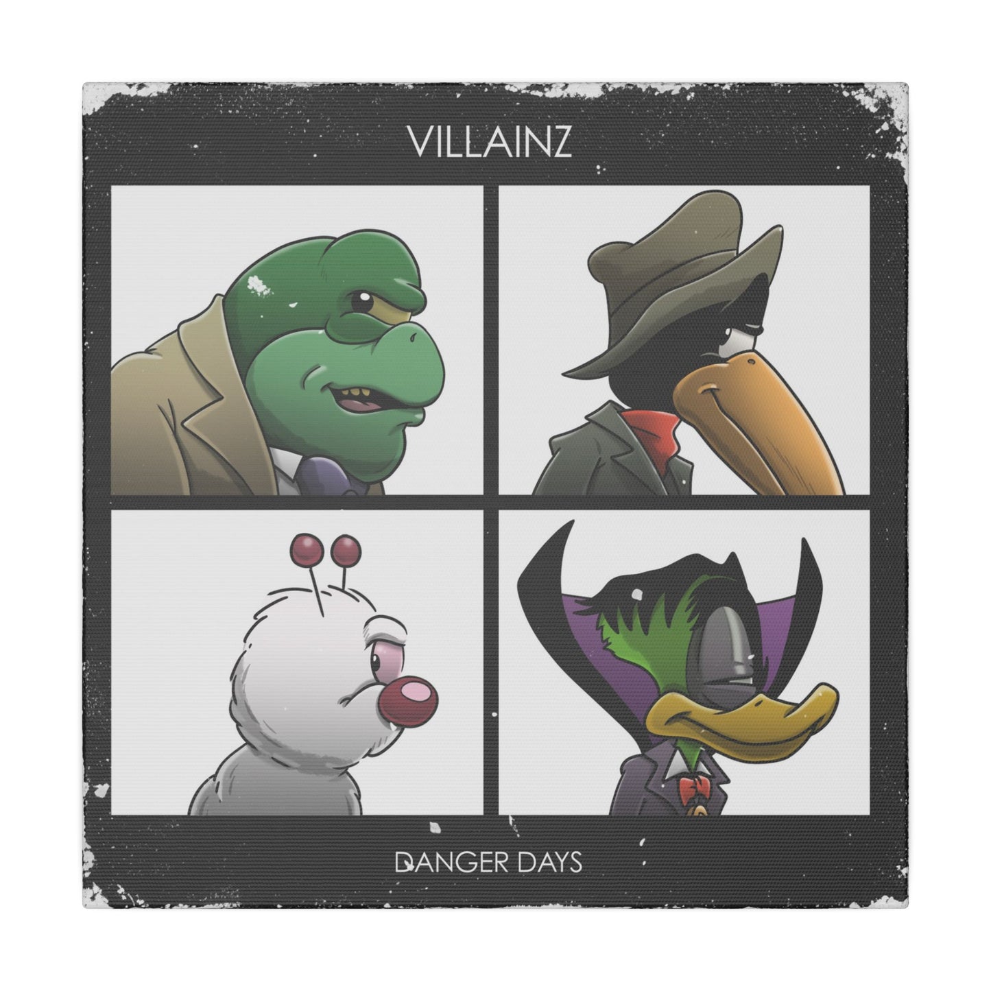 Danger Villainz 12" X 12" canvas print