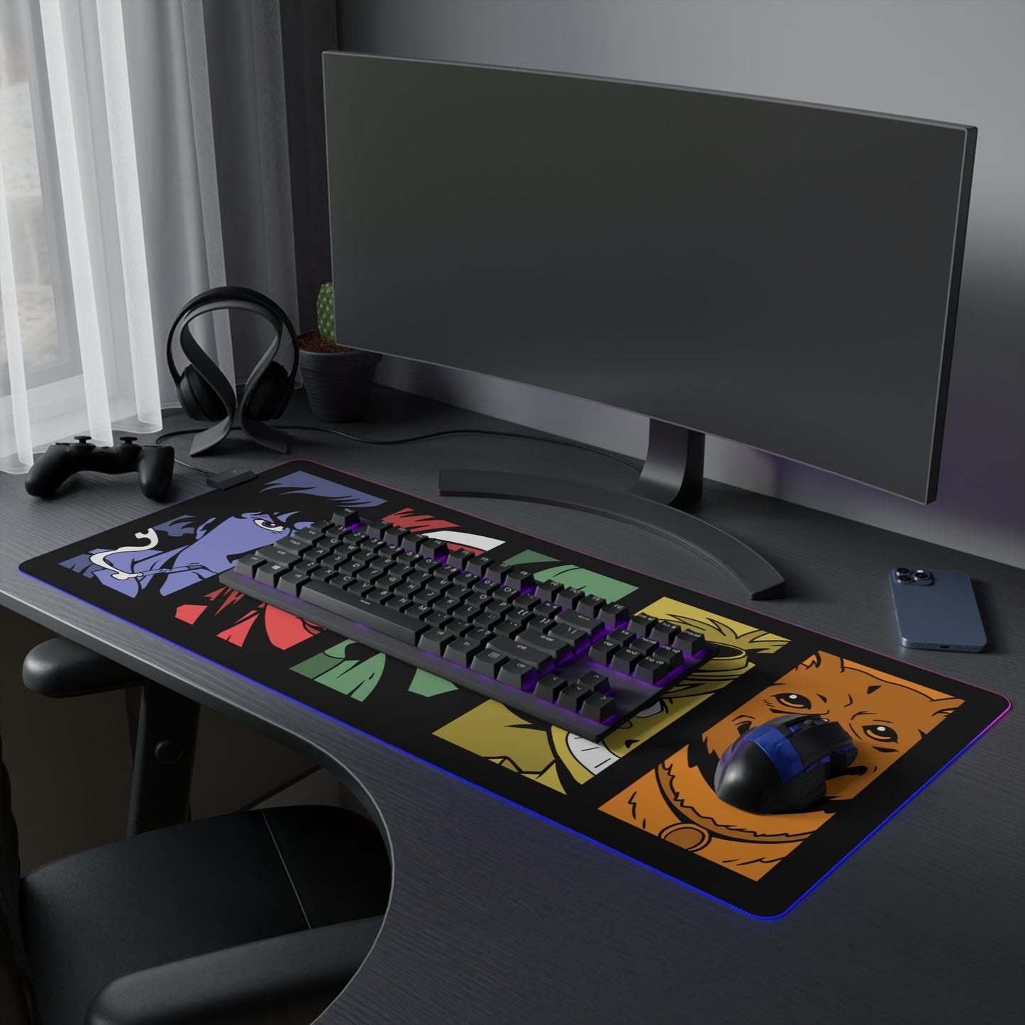 Space Cowboys LED deskmat