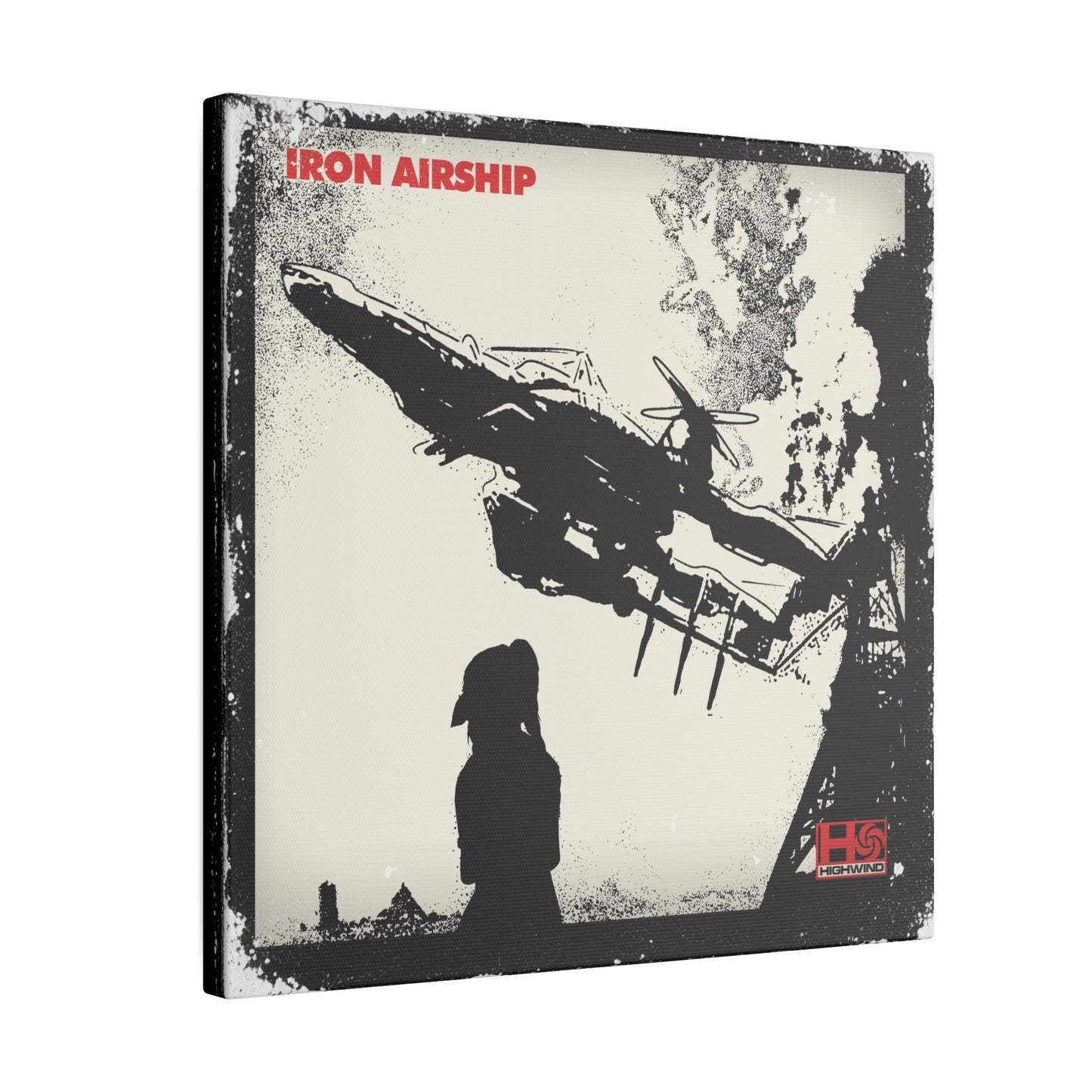 Iron Airship 12" X 12" canvas print