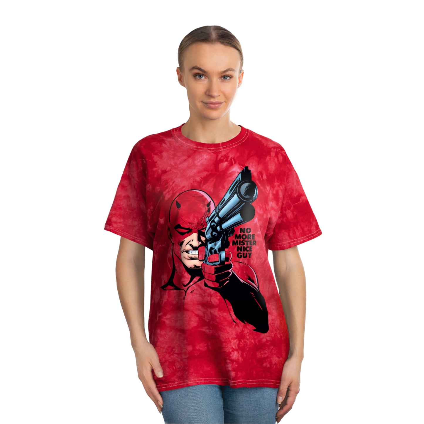 The Man Without Fear tie-dye t-shirt