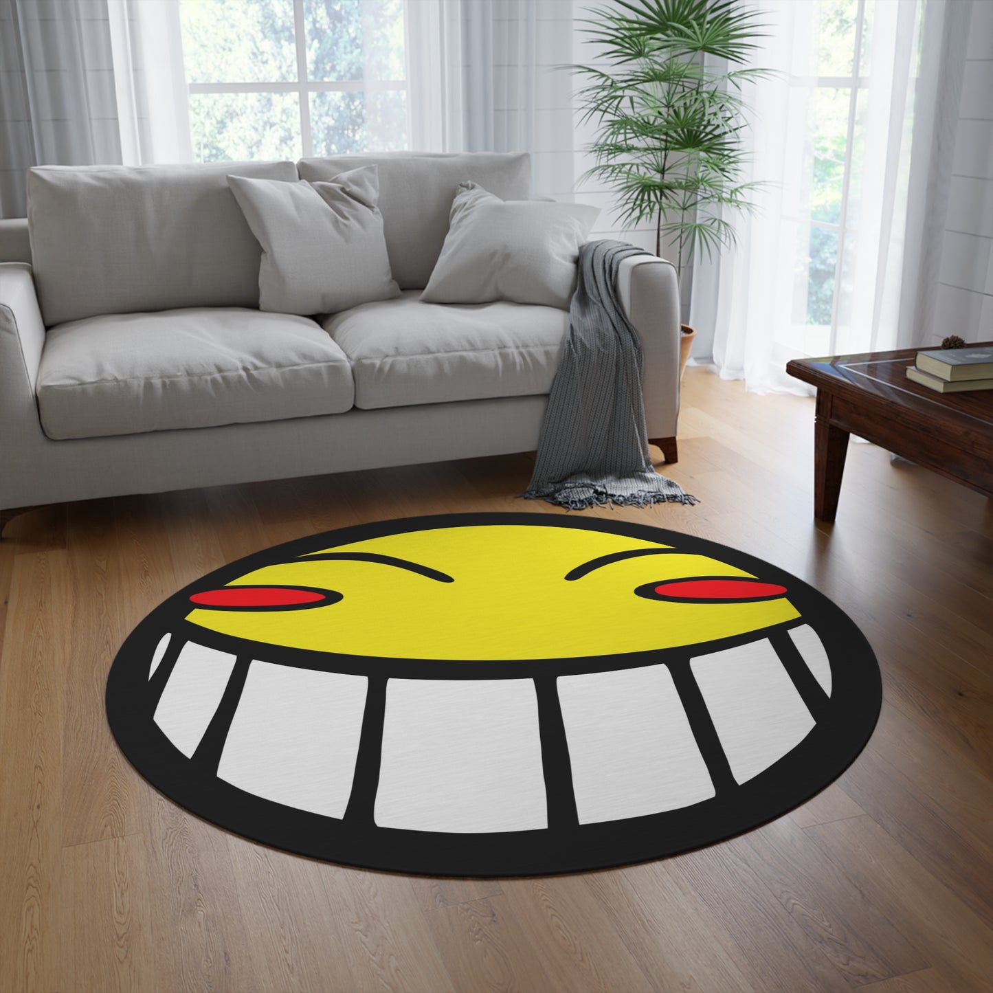 Radical Hacker round rug