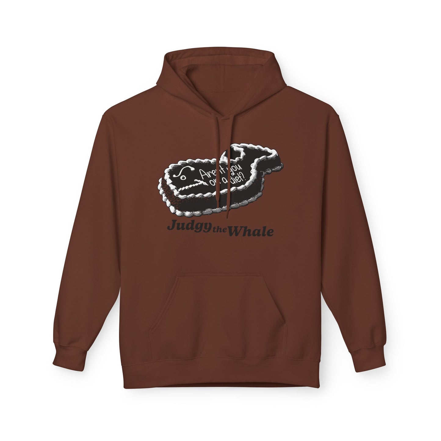 Judgy the Whale pullover hoodie