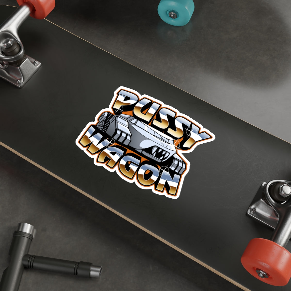 Pussy Wagon vinyl sticker