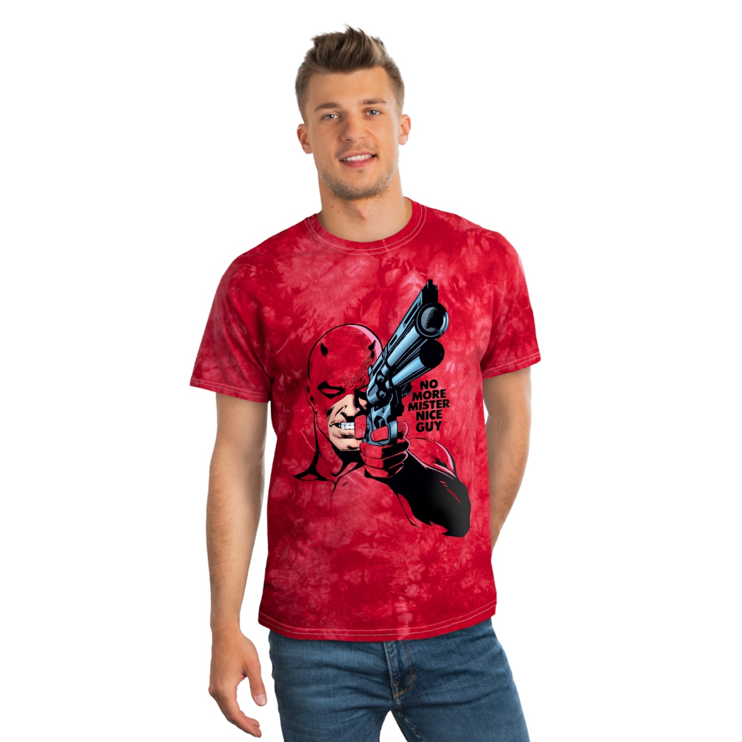 The Man Without Fear tie-dye t-shirt