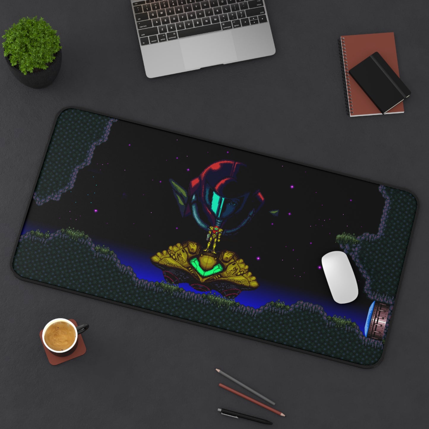 Zebes Landing 32" X 16" desk mat