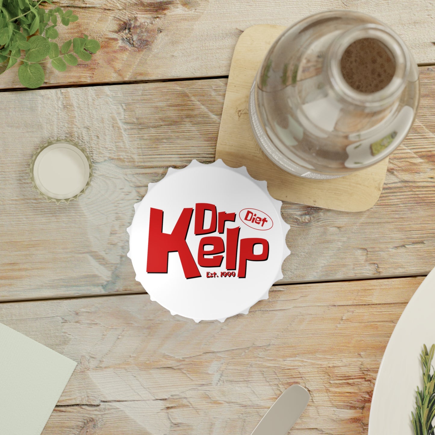 Diet Dr Kelp magnetic bottle opener