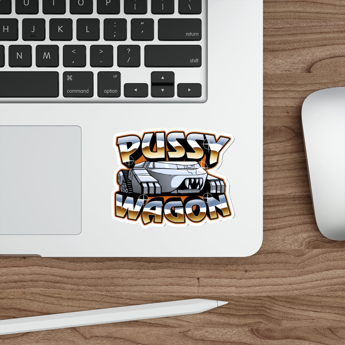 Pussy Wagon vinyl sticker