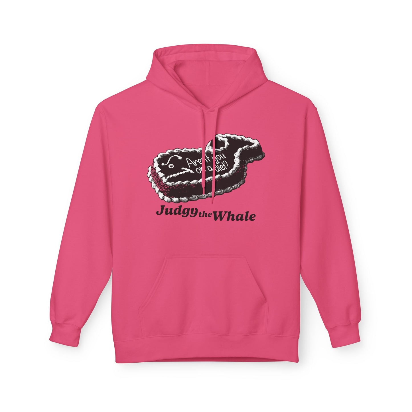 Judgy the Whale pullover hoodie