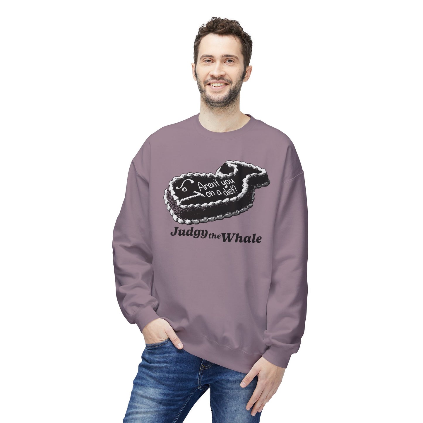 Judgy the Whale crewneck sweatshirt