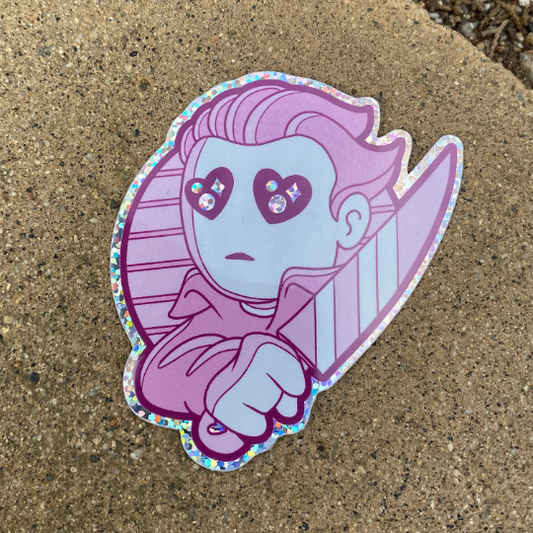 October Killer glitter vinyl sticker