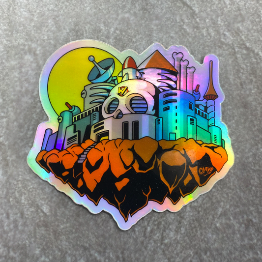 Wily' s Castle holographic vinyl sticker