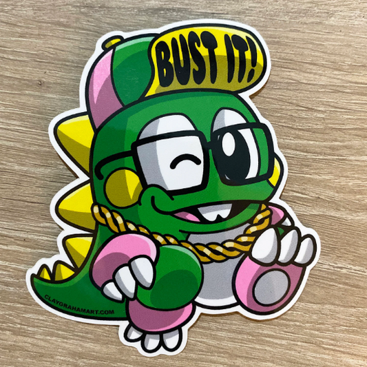 Bust A Move vinyl sticker