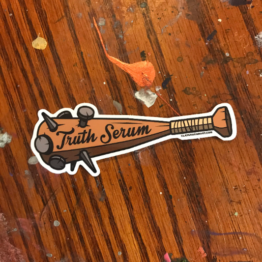 Truth Serum vinyl sticker