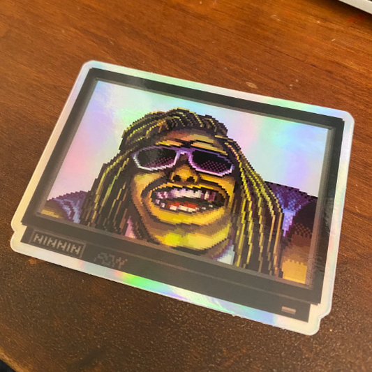 Sometime in the 1990s holographic vinyl sticker