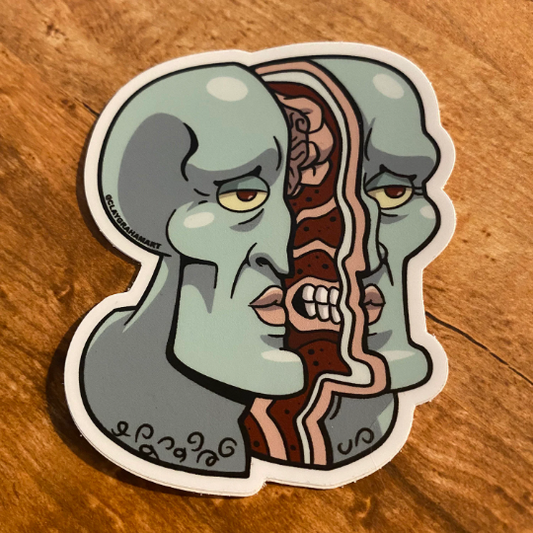 Handsome Dissected vinyl sticker