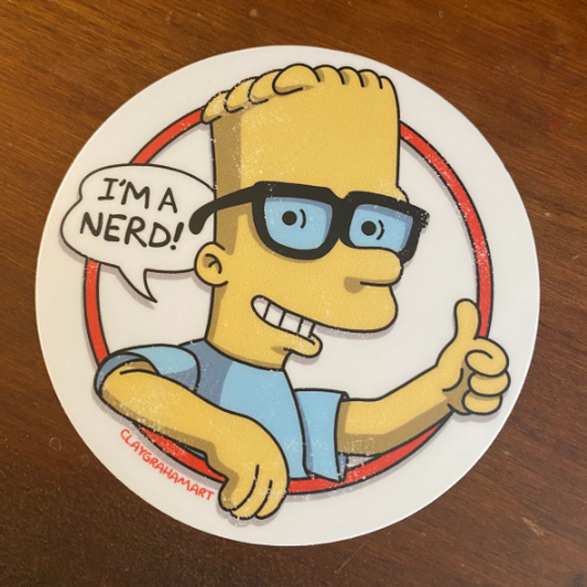 I'm a Nerd! vinyl sticker