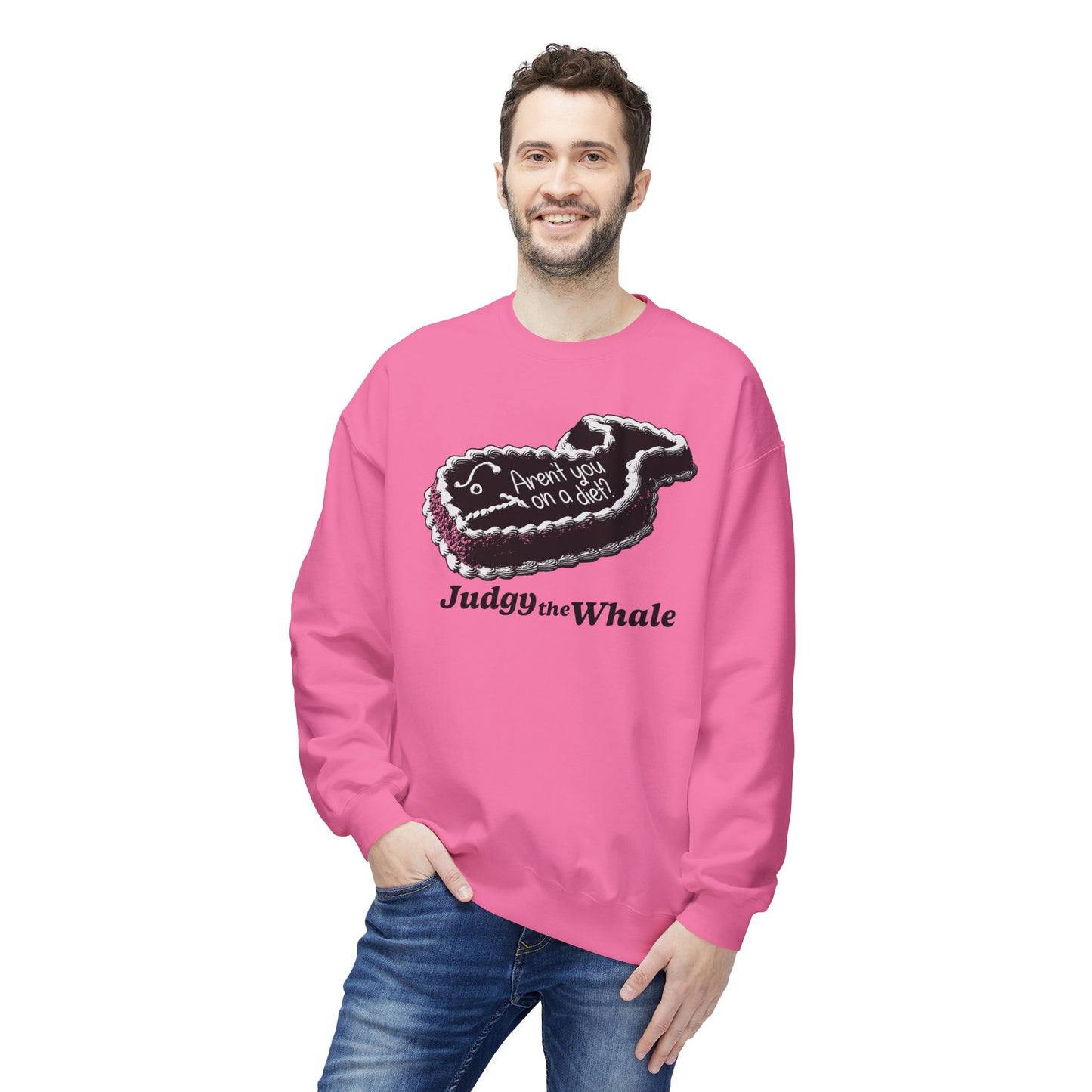 Judgy the Whale crewneck sweatshirt