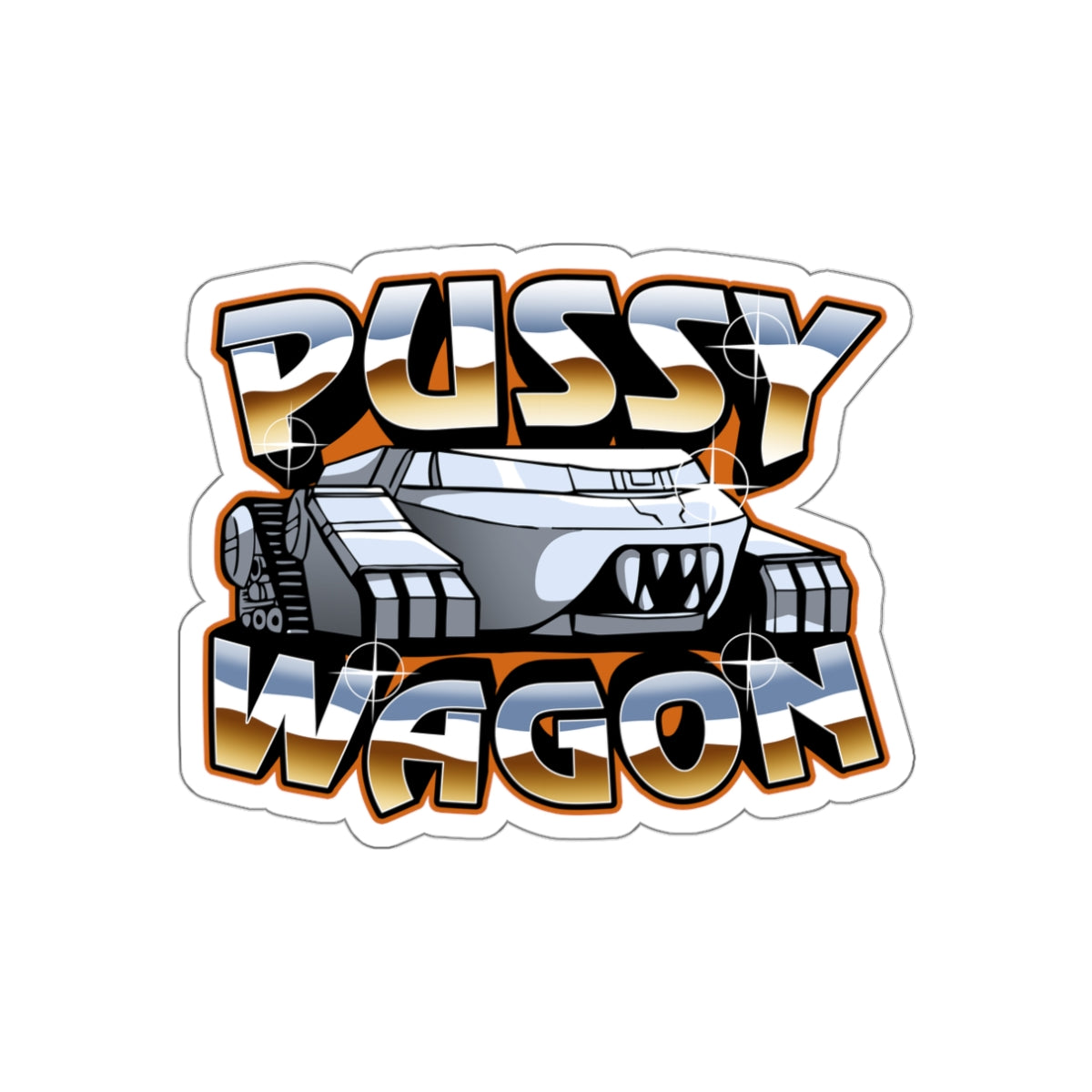 Pussy Wagon vinyl sticker