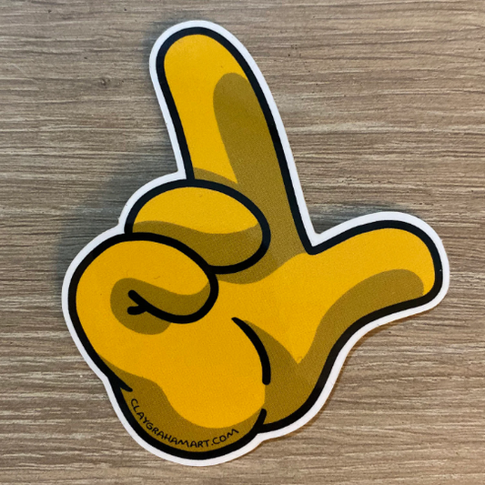 Cartoon Loser vinyl sticker