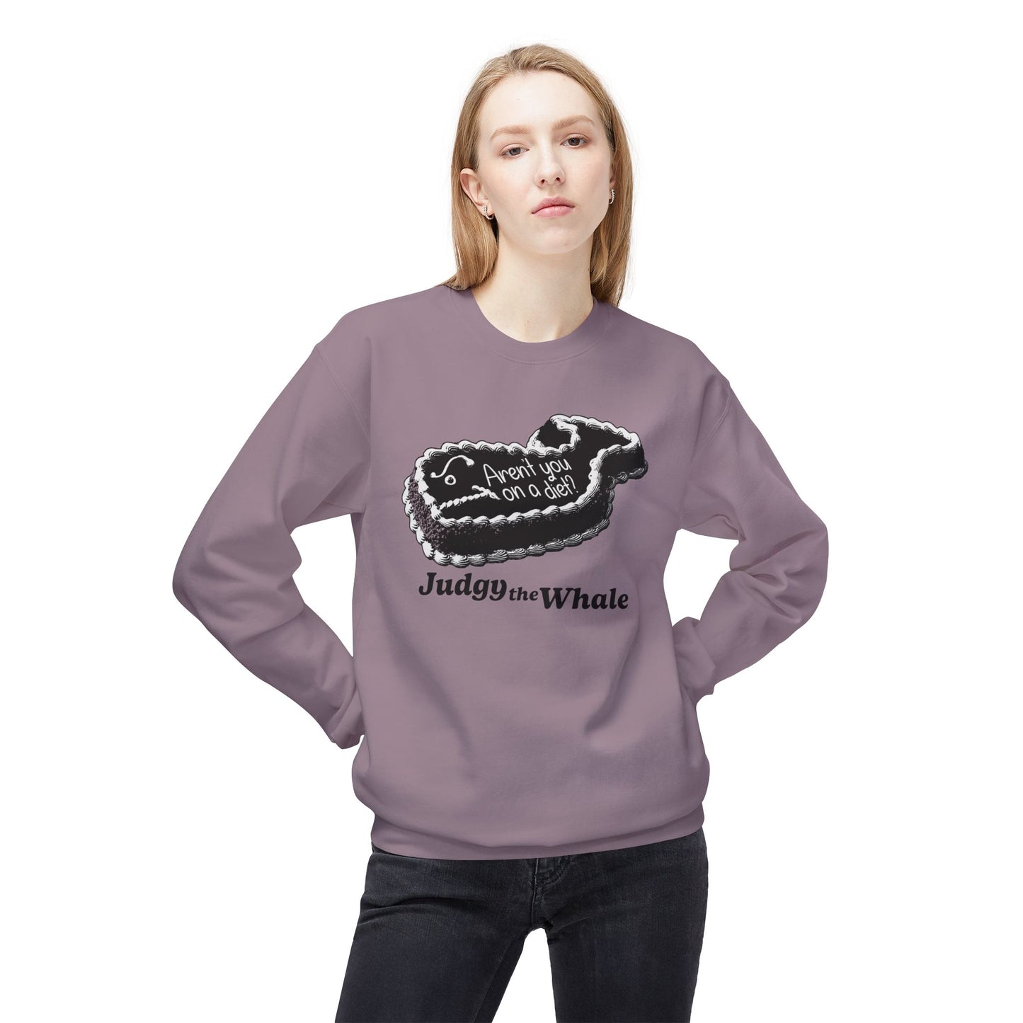 Judgy the Whale crewneck sweatshirt