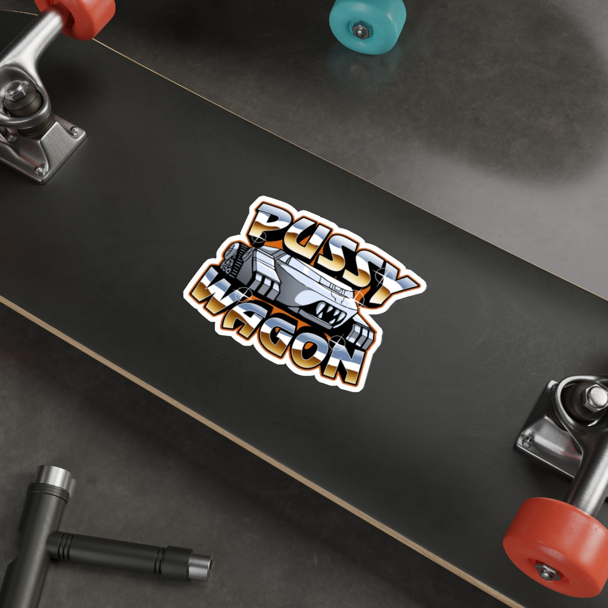 Pussy Wagon vinyl sticker