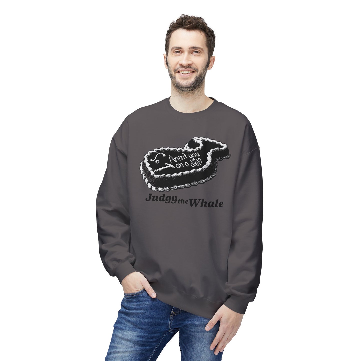 Judgy the Whale crewneck sweatshirt