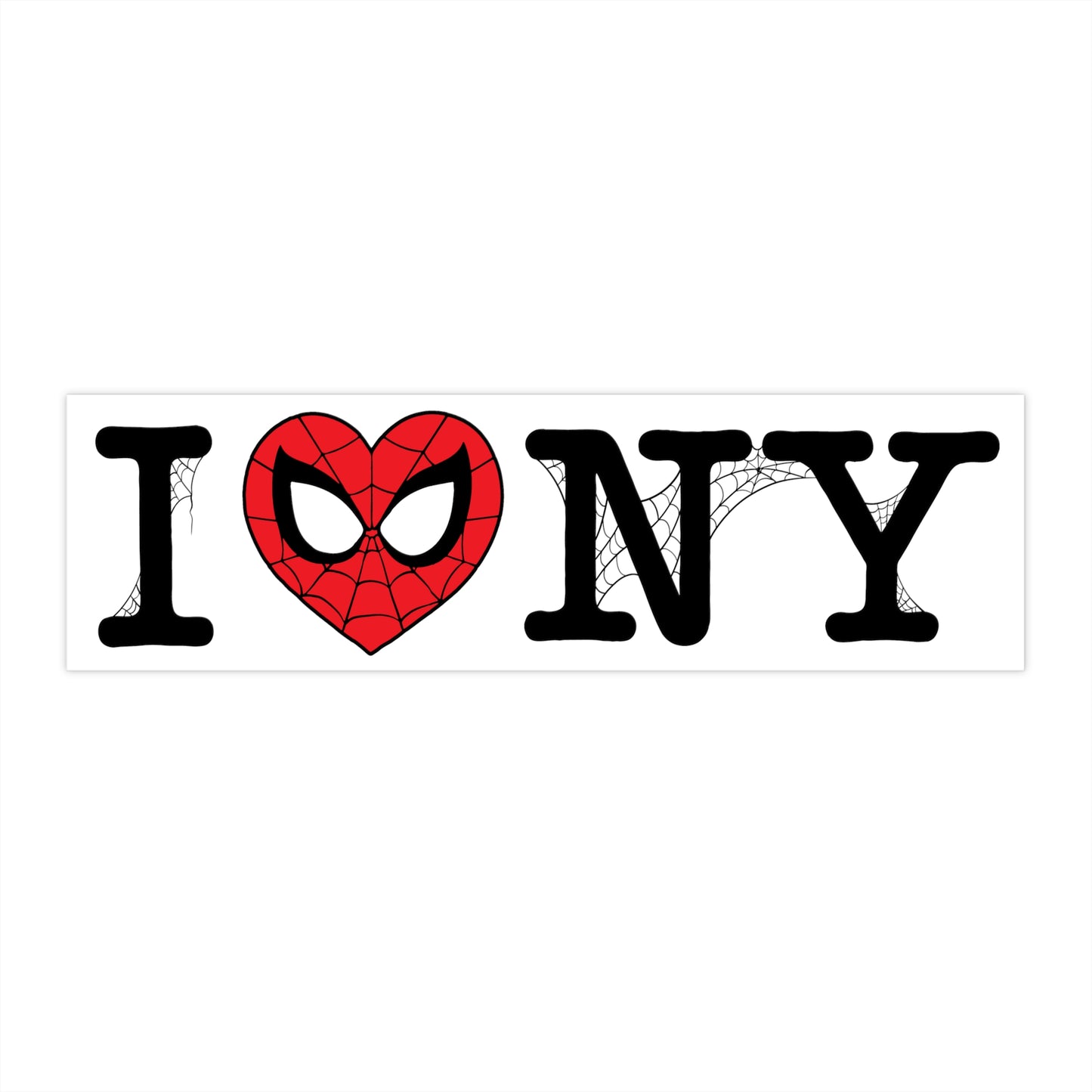 I SPIDEY NY bumper sticker