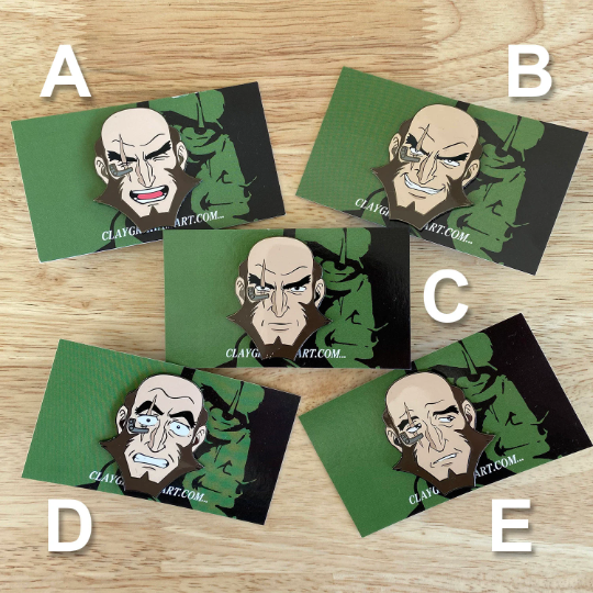 Space Cowboy Faces 1.75"-2" hard enamel pins