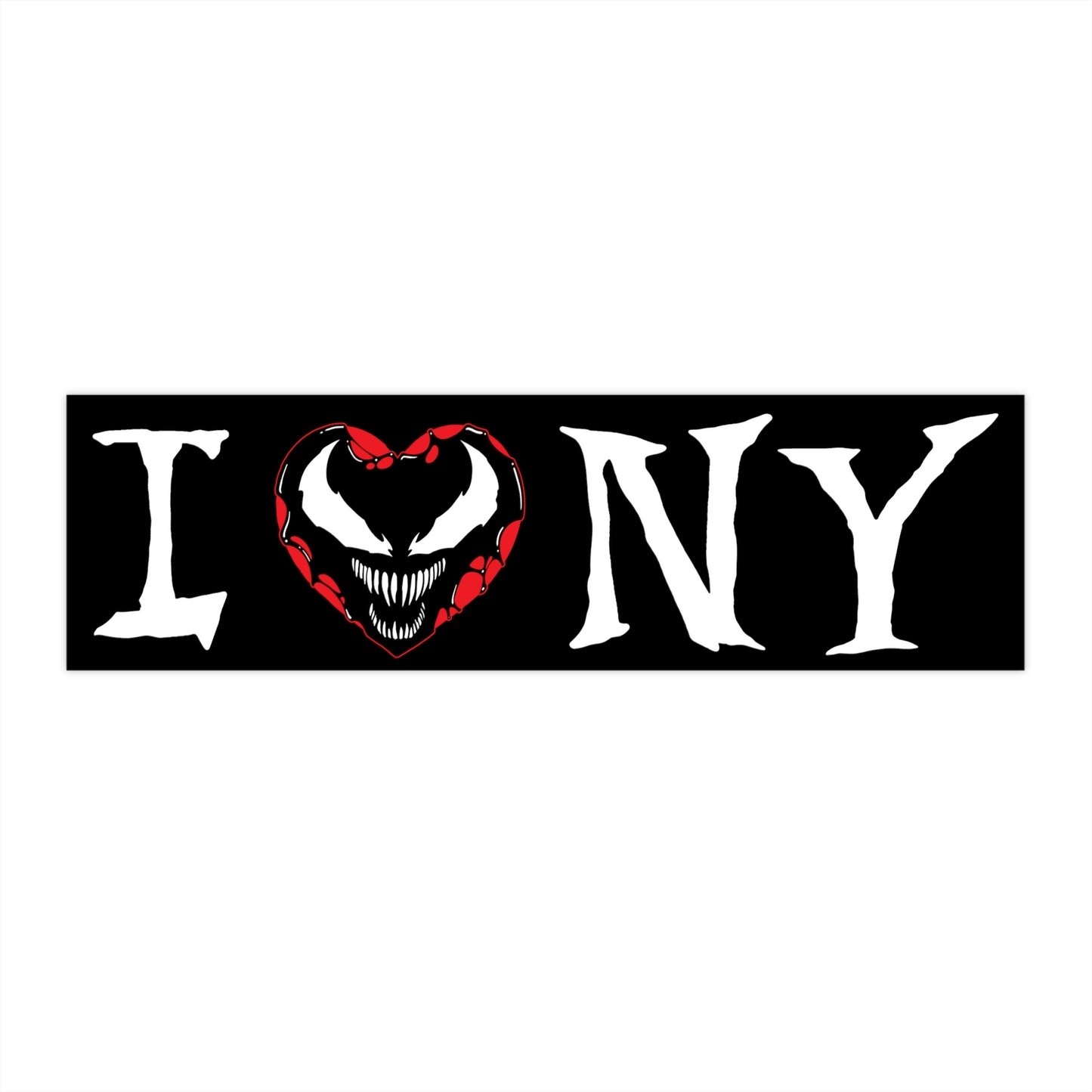 I Symbiote NY bumper sticker