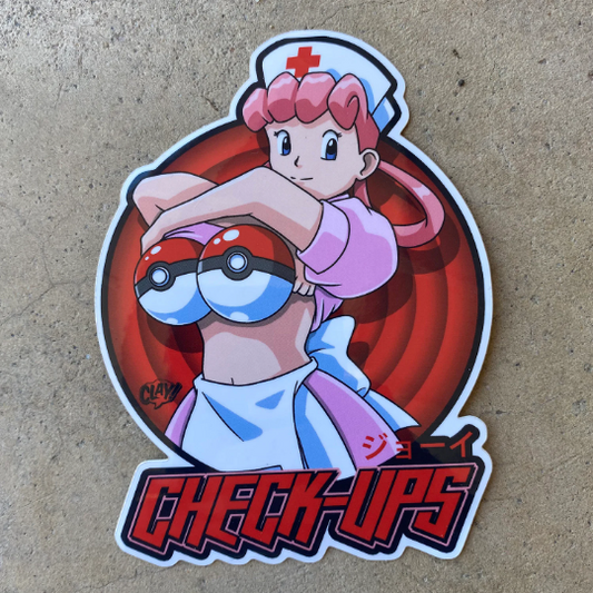 Check-Ups Nurse Joy vinyl sticker