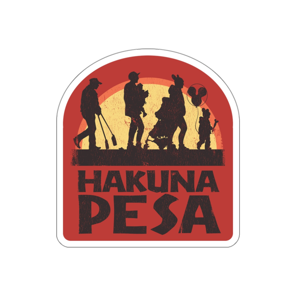 Hakuna Pesa vinyl sticker