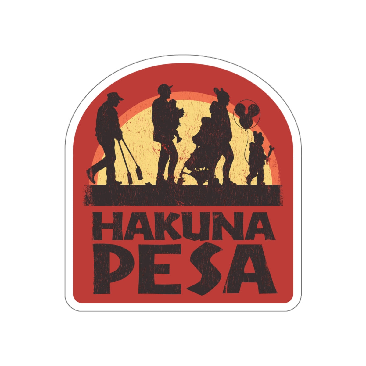 Hakuna Pesa vinyl sticker