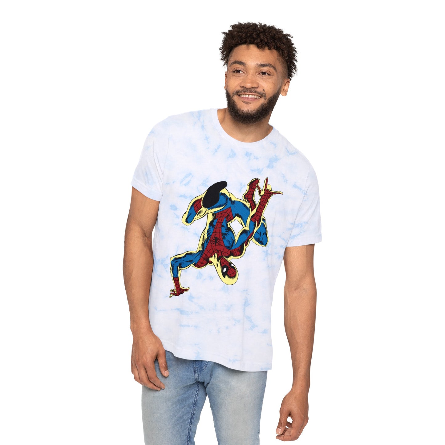 Sky High Spidey tie-dye t-shirt