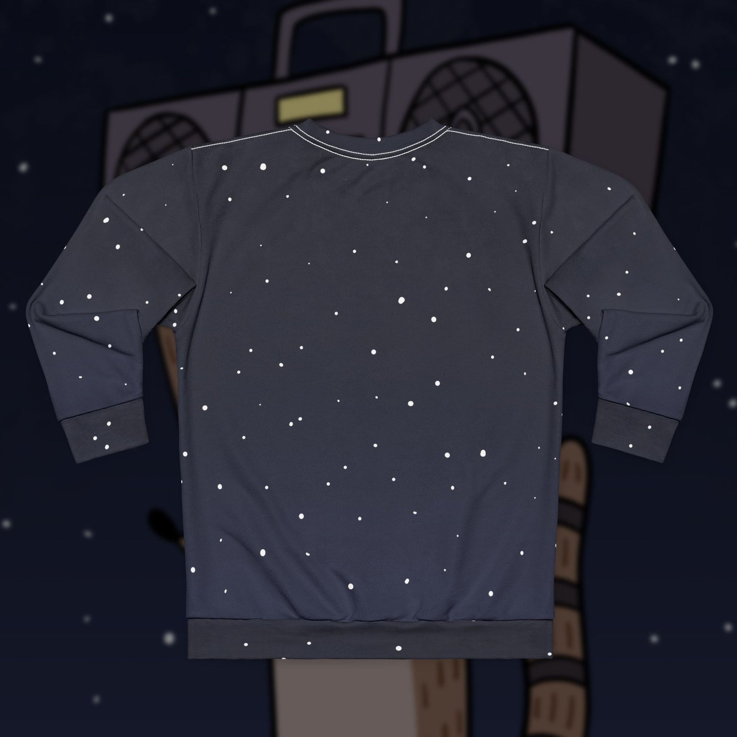 Rigby Boombox All-over print crewneck sweatshirt