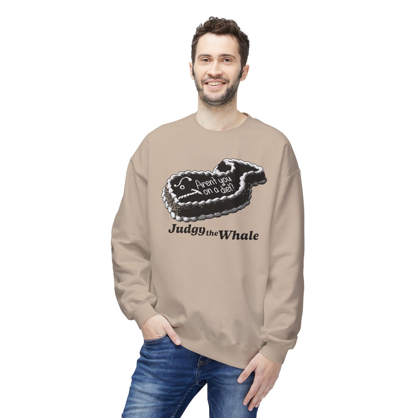 Judgy the Whale crewneck sweatshirt