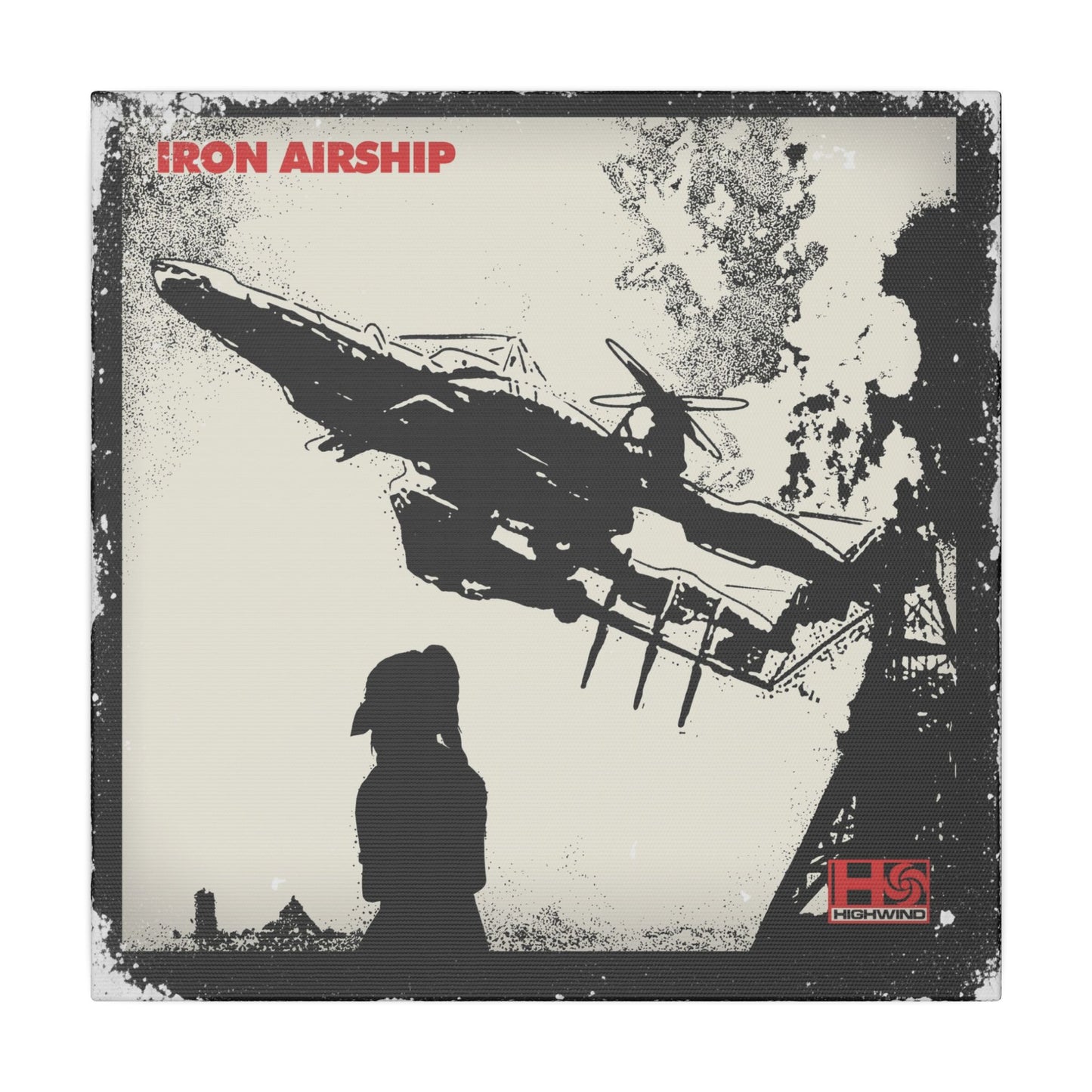 Iron Airship 12" X 12" canvas print