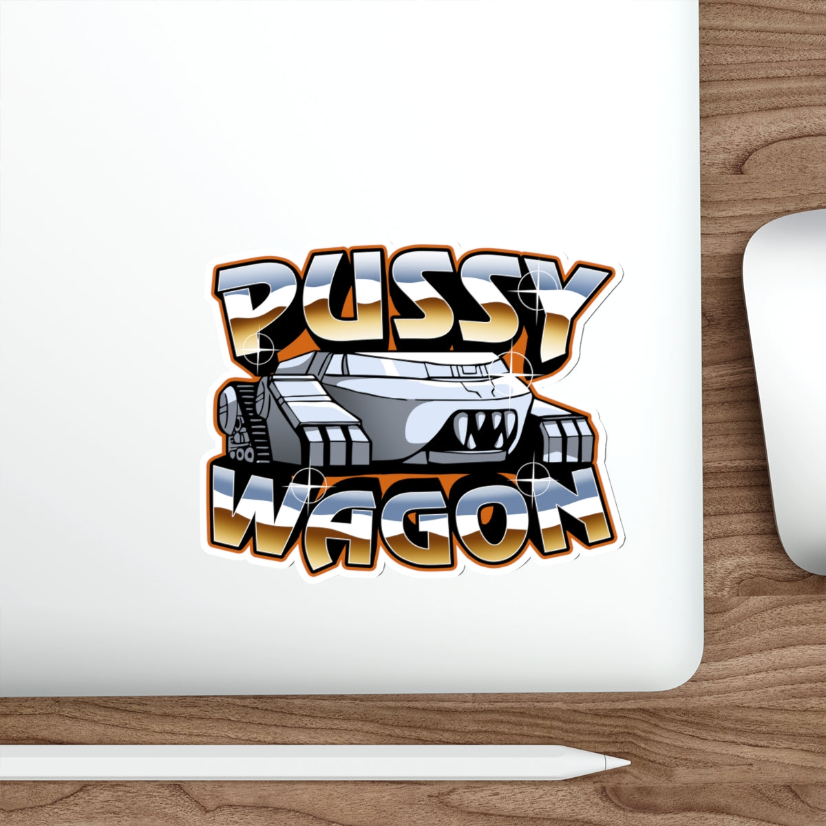 Pussy Wagon vinyl sticker