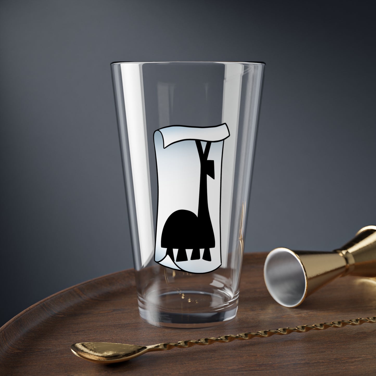 Extract of Llama pint glass