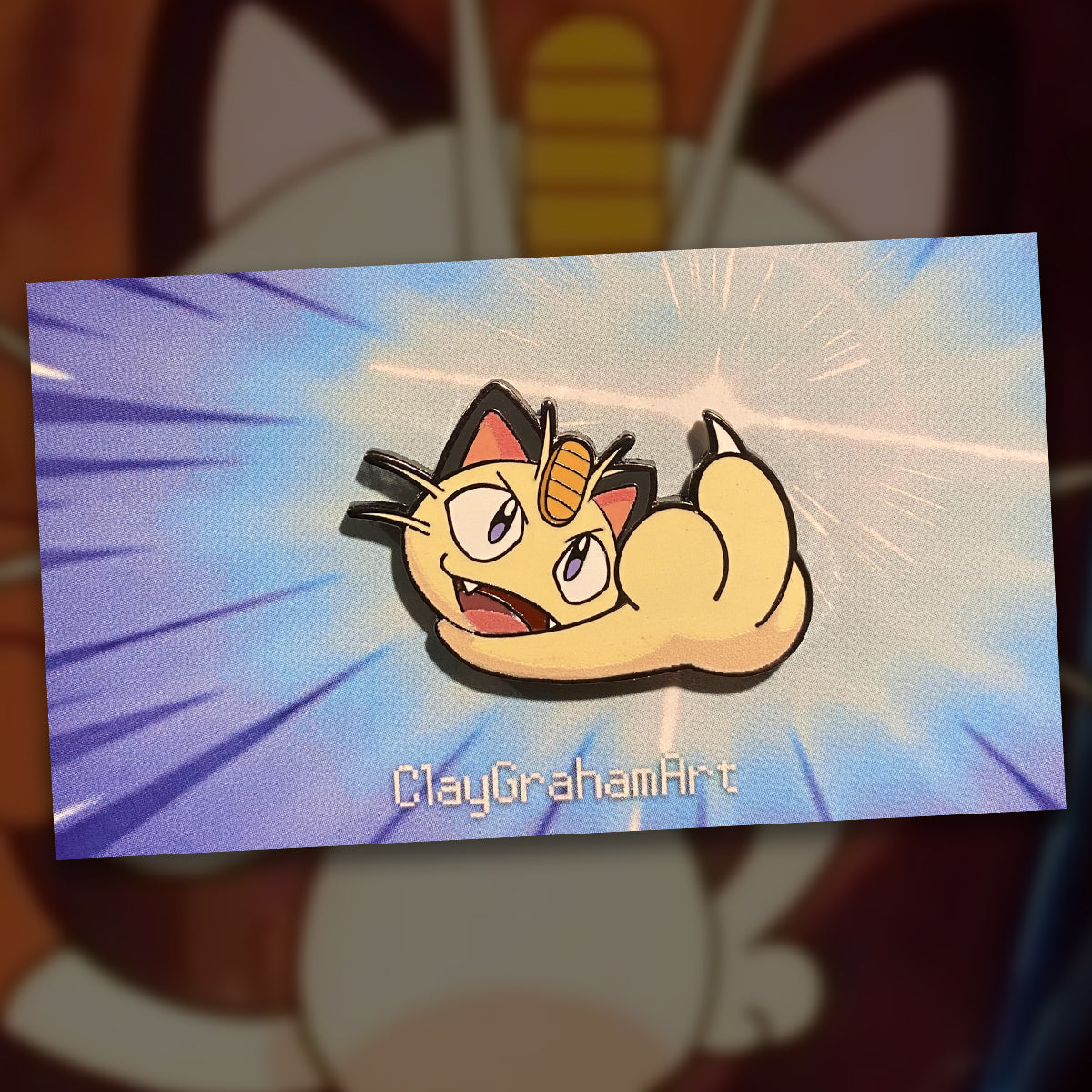 Shut Your Meowth! 1.75" hard enamel pin