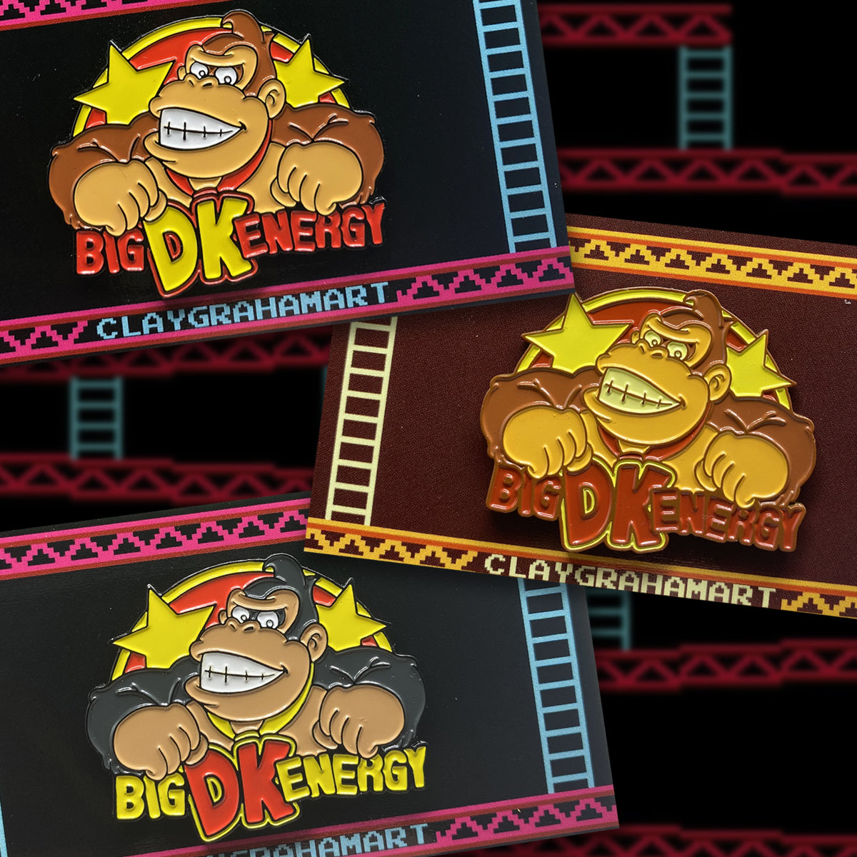 Big DK Energy 1.75" Soft Enamel Pin