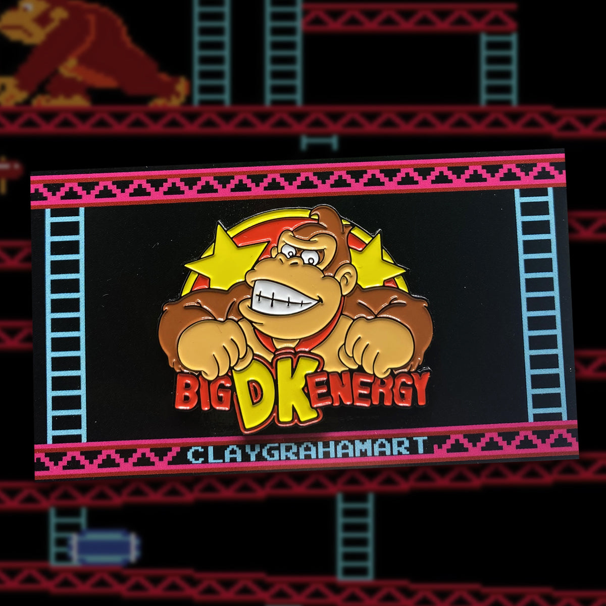 Big DK Energy 1.75" Soft Enamel Pin