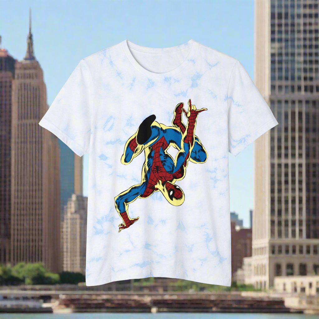 Sky High Spidey tie-dye t-shirt