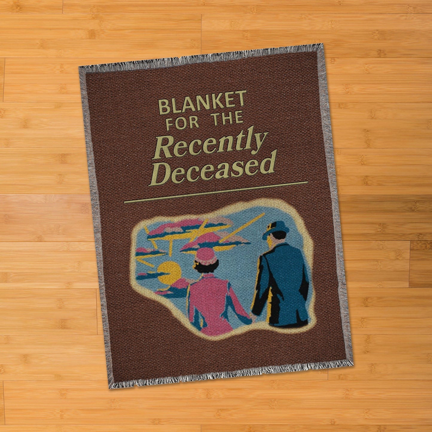 Blanket For the Recently Deceased 60" x 80" woven blanket