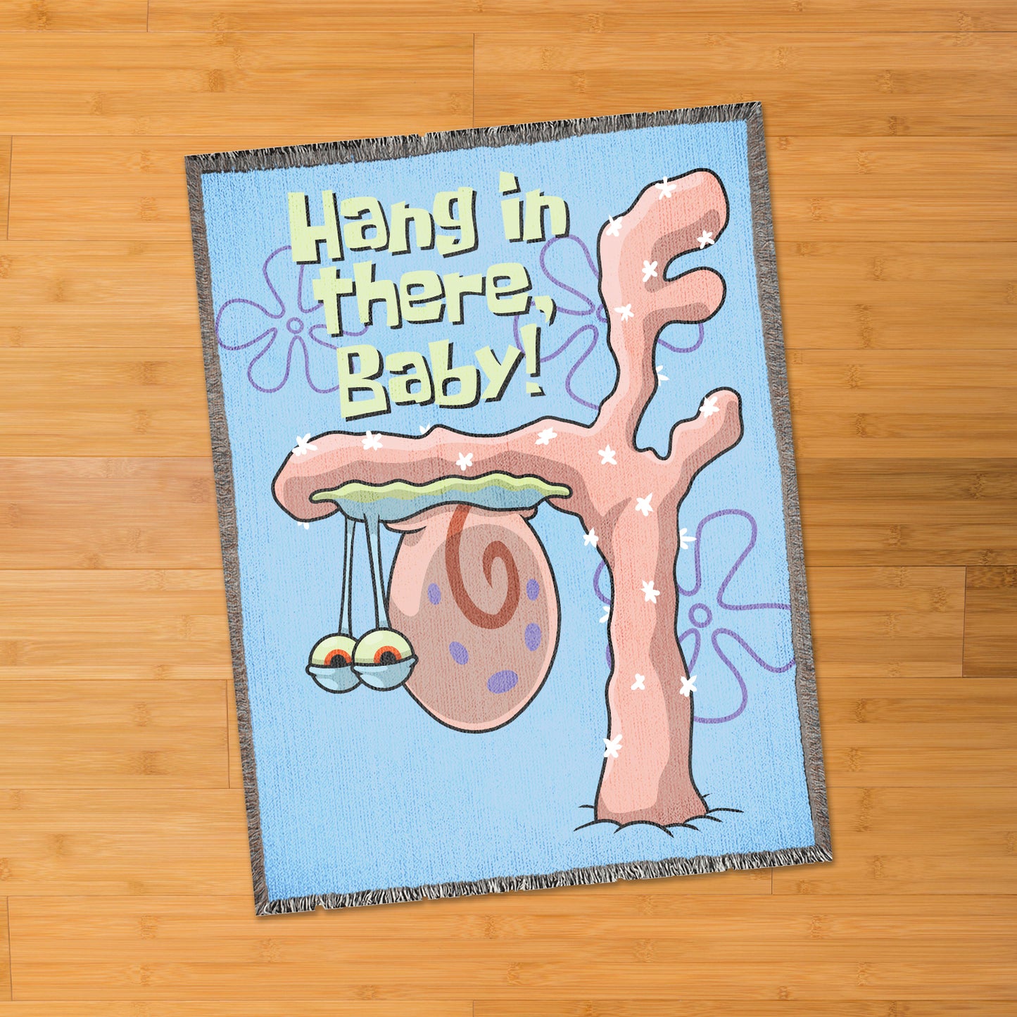 Hang In There, Gary 60" x 80" woven blanket