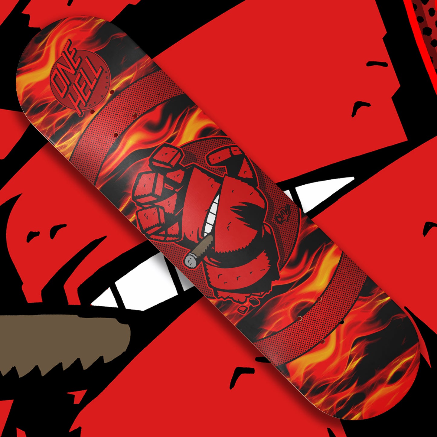 One Hell of a Ride skate deck
